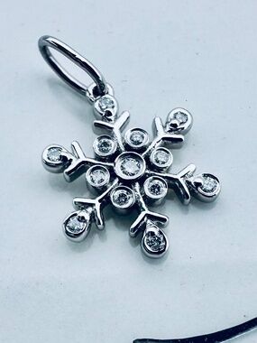 New Tiffany & Co. Snowflake Charm Pendant
